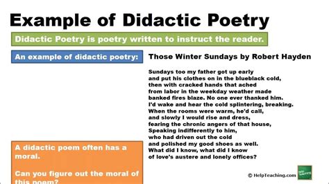 Didactic Poetry Definition and Its multifaceted Discussion